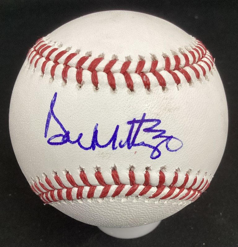 Don Mattingly Signed Baseball OMLB Hit Man Yankees MVP Autograph JSA