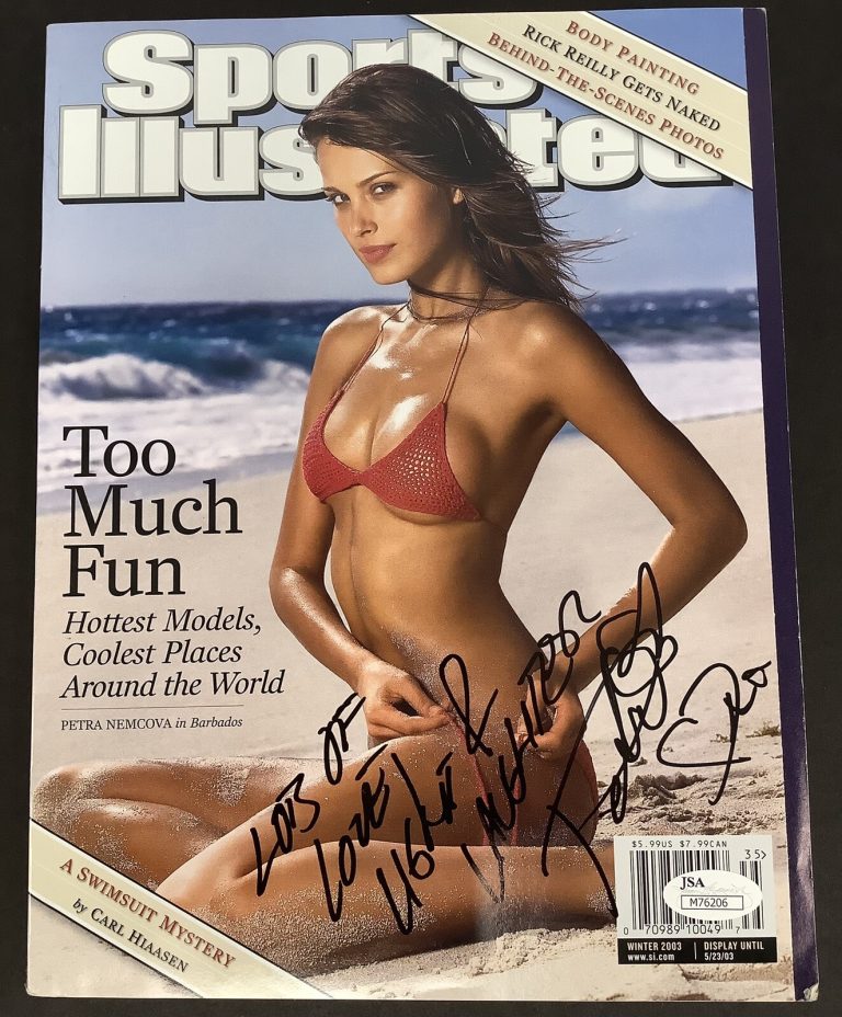 Petra Nemcova Signed Sports Illustrated 2003 No Label Sexy Swimsuit Auto PSA/DNA