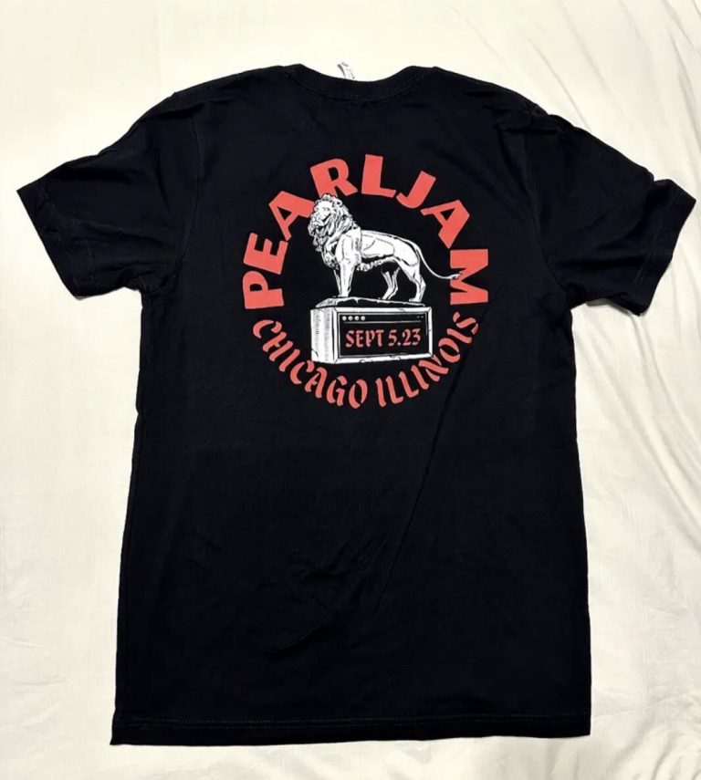 Pearl Jam T Shirt Chicago BullsGig New Size XL United Center 9/5/23 Eddie Vedder
