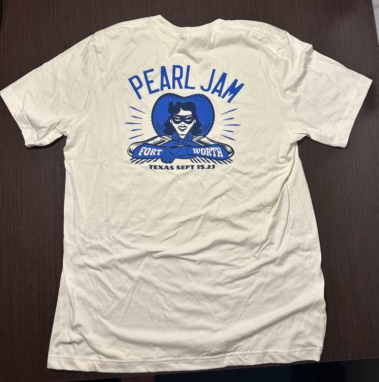 Pearl Jam T Shirt Show New X Large Fort Worth Lone Ranger 9/15/23 N2 Event T