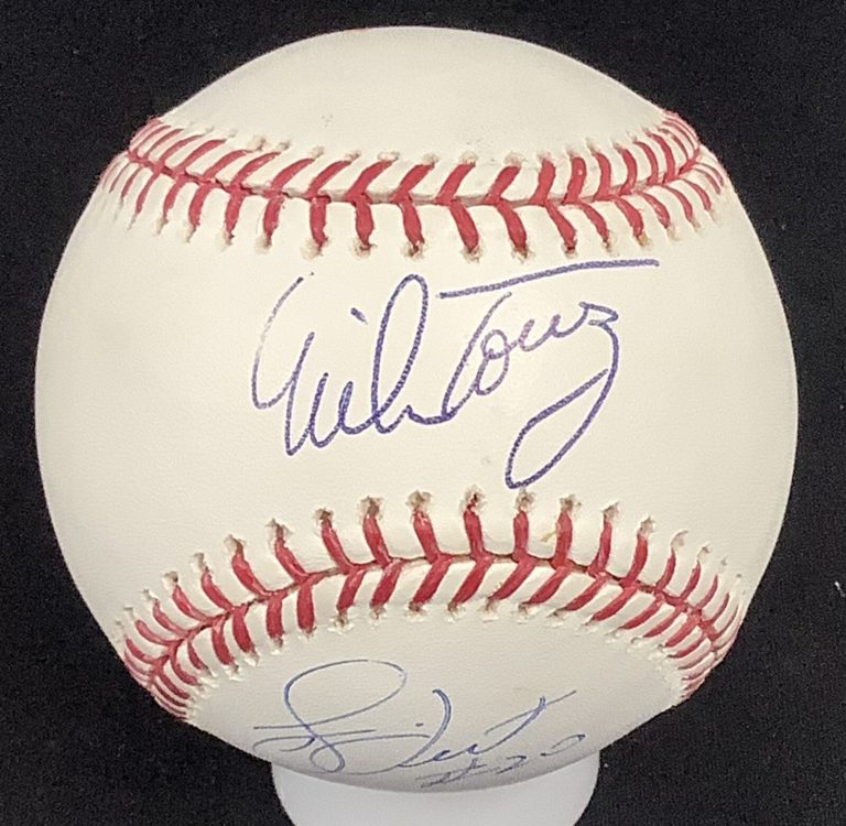 Bucky Dent Signed Baseball Yankees Logo Stadium Mike Torrez Autograph JSA