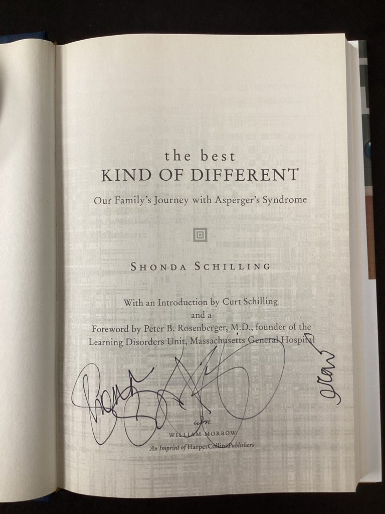 Curt Schilling Signed Book Best Kind Of Different Sharonda Grant Autograph TPG