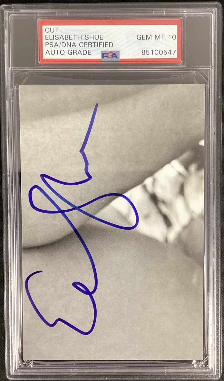 Elisabeth Shue Signed Cut Crazy Sexy Cool karate Autograph Actor PSA/DNA Gem 10