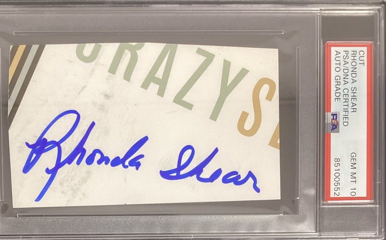 Rhonda Shear Signed Cut Crazy Sexy Autograph Spaceballs Actor PSA/DNA Gem 10