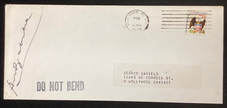 Andy Warhol Signed FDC Envelope 1976 Campbell Soup Can Artist Autograph JSA