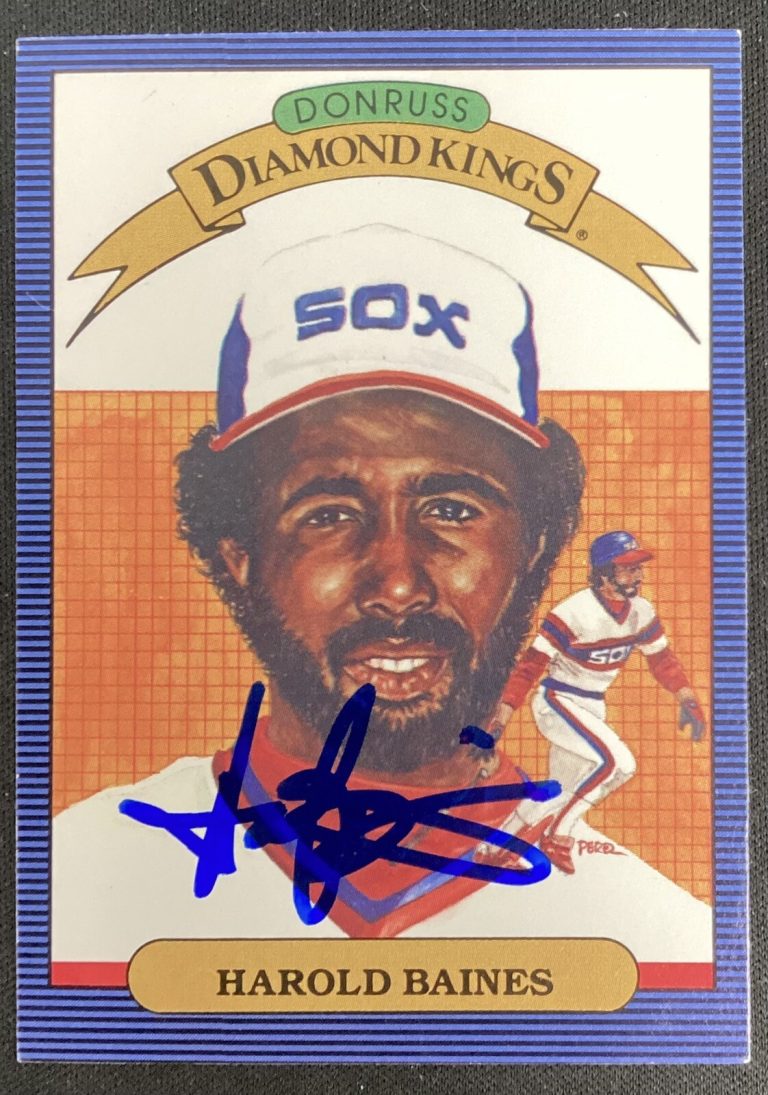 Harold Baines Signed 1985 Donruss #13 Baseball Card White Sox HOF Autograph TPG