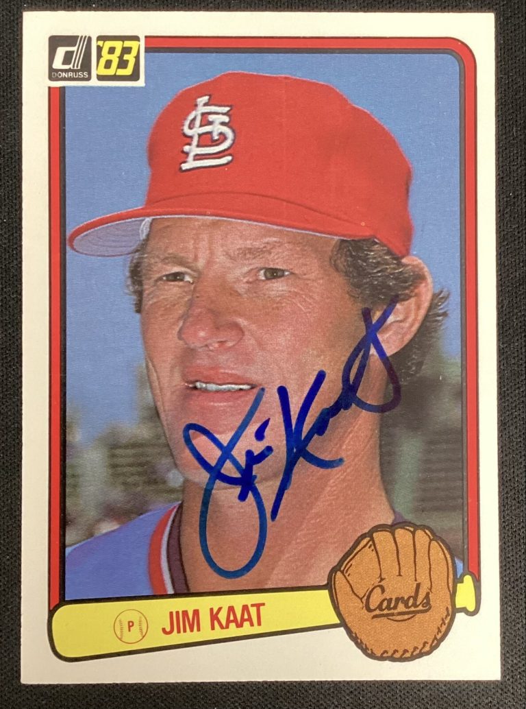 Jim Kaat Signed 1983 Donruss #343 Baseball Card Cardinals HOF Autograph TPG