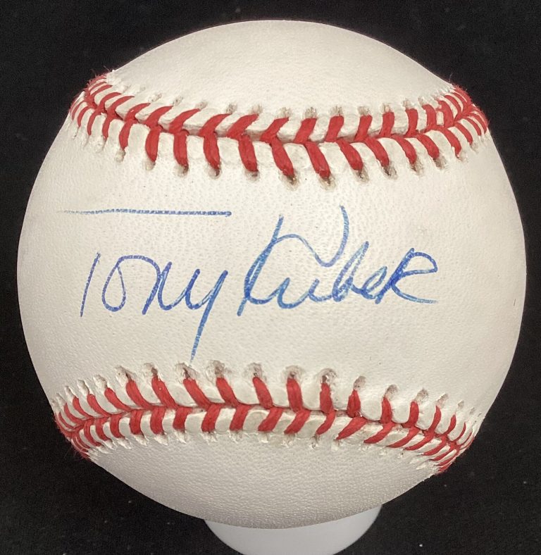 Tony Kubek Signed Baseball Bobby Brown NY Yankees HOF ROY WSC Autograph JSA 2