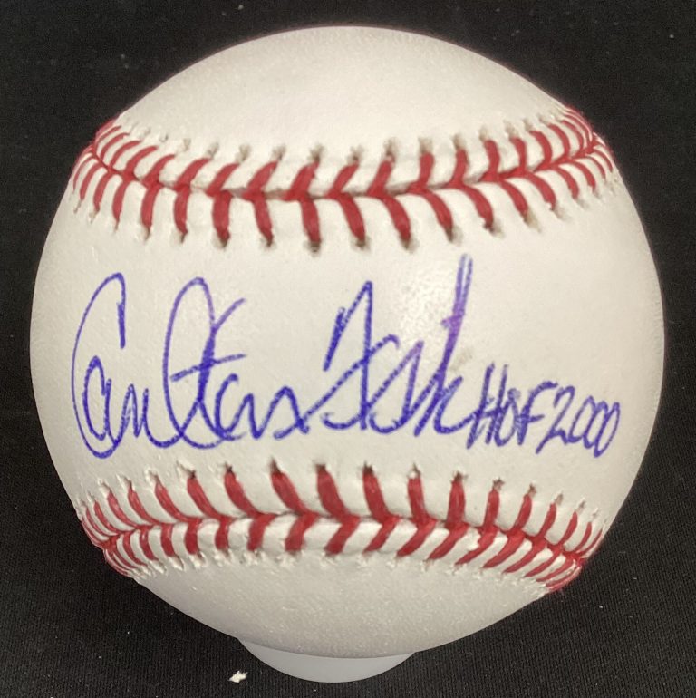 Carlton Fisk Signed Baseball Selig RedSox HOF Autograph ROY Pudge Legends MLAM