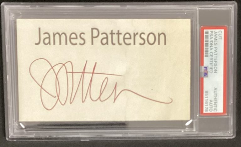 James Patterson Signed Book Cut Presidents Daughter Alex Cross Autograph PSA/DNA