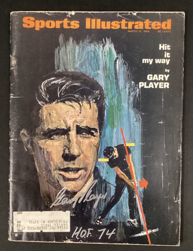 Gary Player Signed Sports Illustrated 3/21/66 Golf HOF 74 Insc Masters Auto JSA