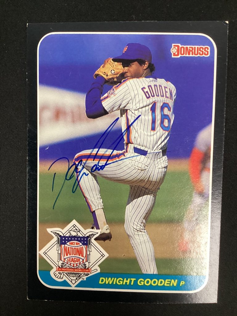 Doc Gooden Signed 1987 Donruss Action All Star #18 Baseball Card Autograph TPG