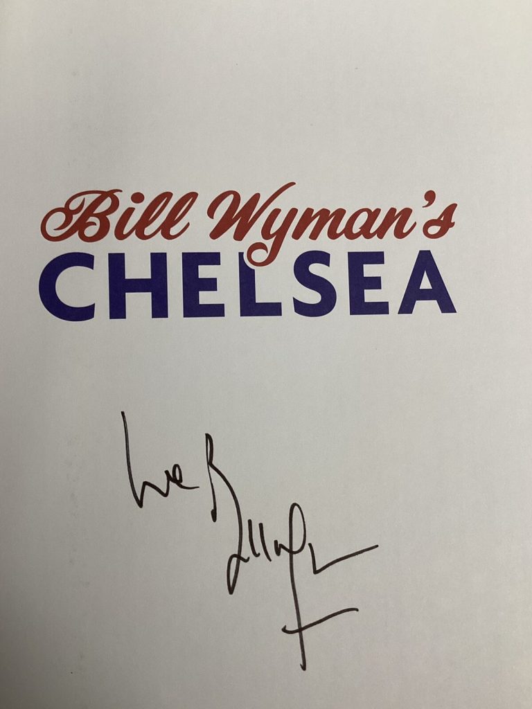 Bill Wyman Signed Book Chelsea Rolling Stones Autograph Music Bass Guitar JSA