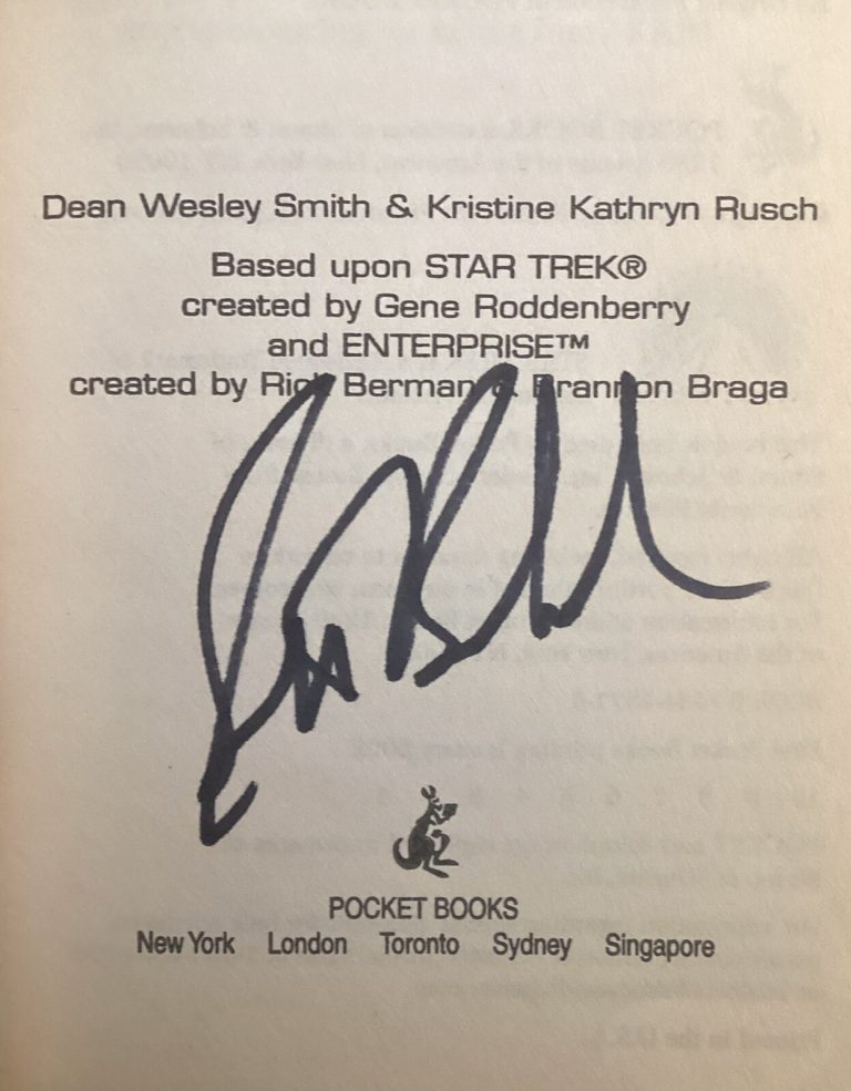 Scott Bakula Signed Book Enterprise Soft Captain Star Trek Actor Autograph JSA