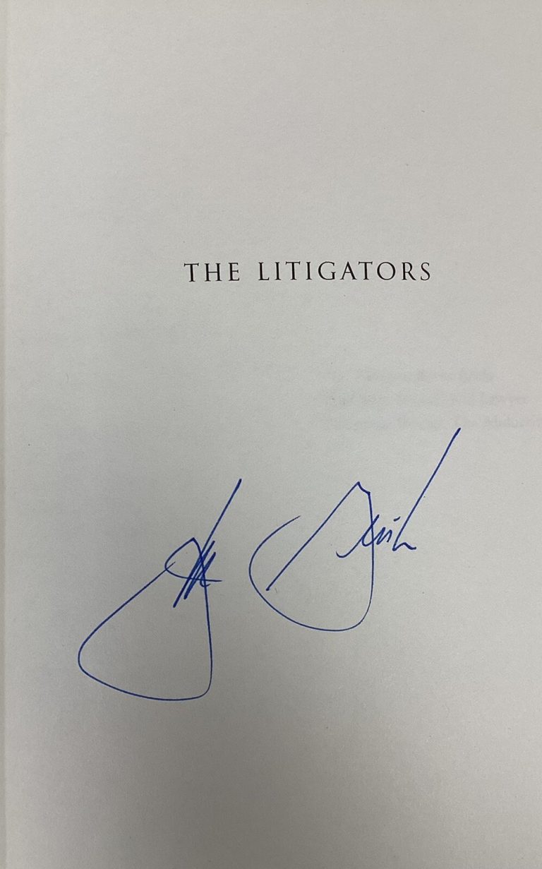 John Grisham Signed Book The Litigators Novelist 1st EditionAuthor Autograph JSA