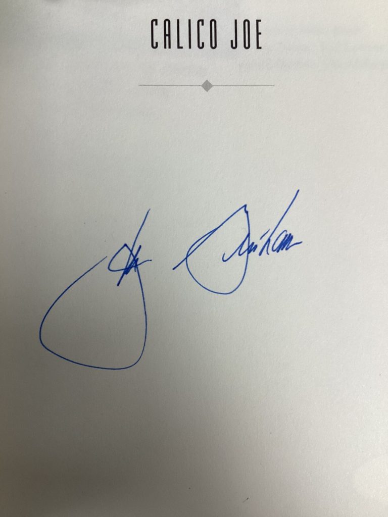 John Grisham Signed Book Calico Joe Novelist 1st Edition Author Autograph JSA