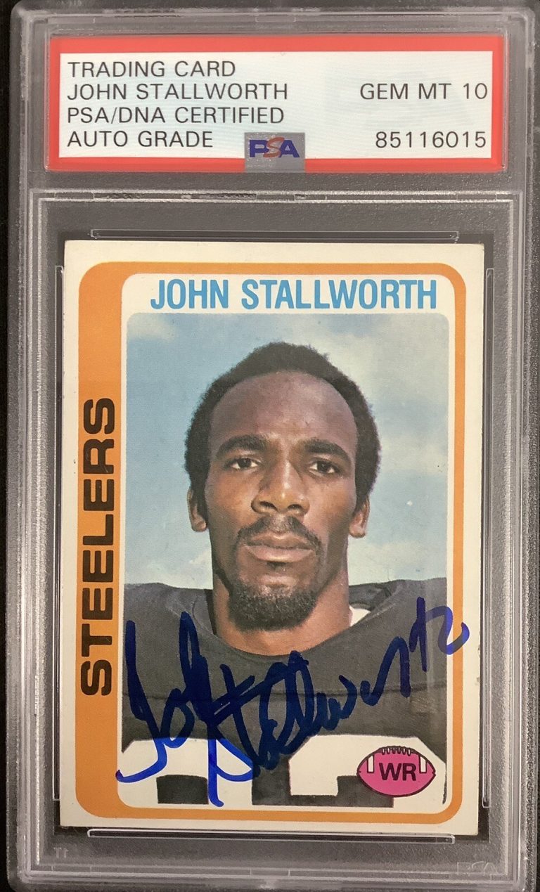 John Stallworth Signed 1978 Topps #320 Football Card Rookie Autograph PSA/DNA 10