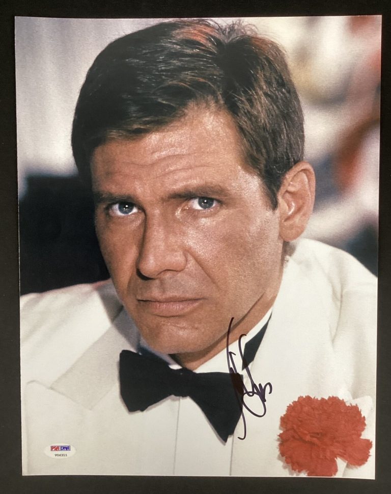 Harrison Ford Signed Photo 11x14 Indiana Jones Tuxedo Casino Autograph PSA/DNA 9