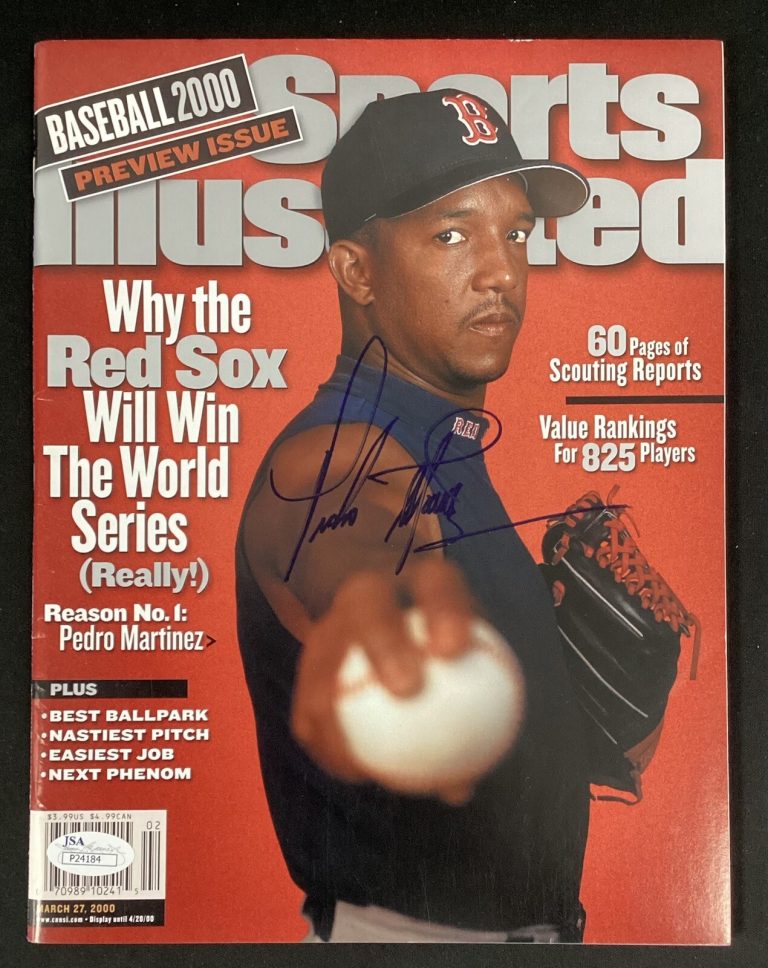 Pedro Martinez Signed Sports Illustrated 3/27/00 No Label Sox Baseball Auto JSA