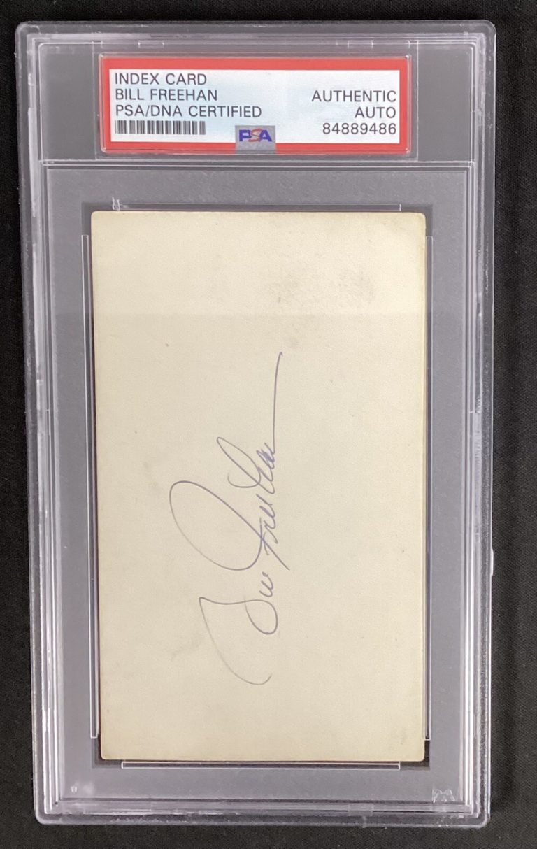 Bill Freehan￼ Signed Index Card Baseball Detroit Tigers￼ Autograph PSA/DNA