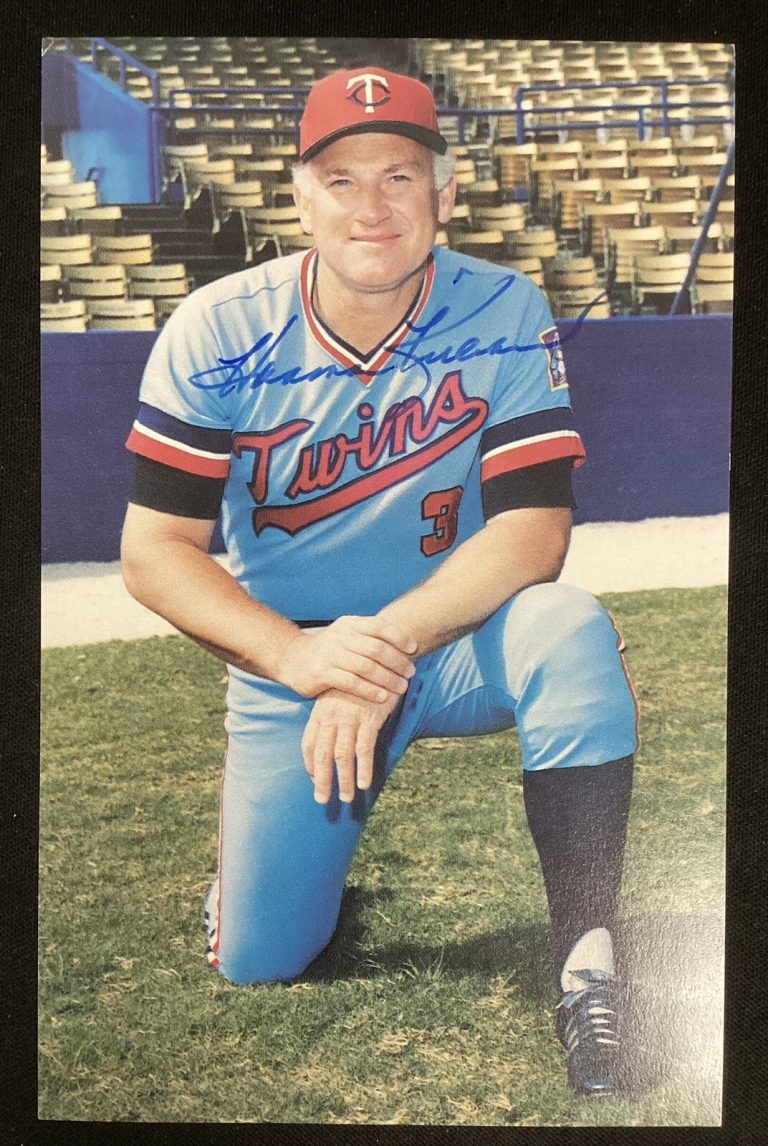 Harmon Killebrew Signed Postcard Baseball Minnesota Twins HOF Autograph TPG
