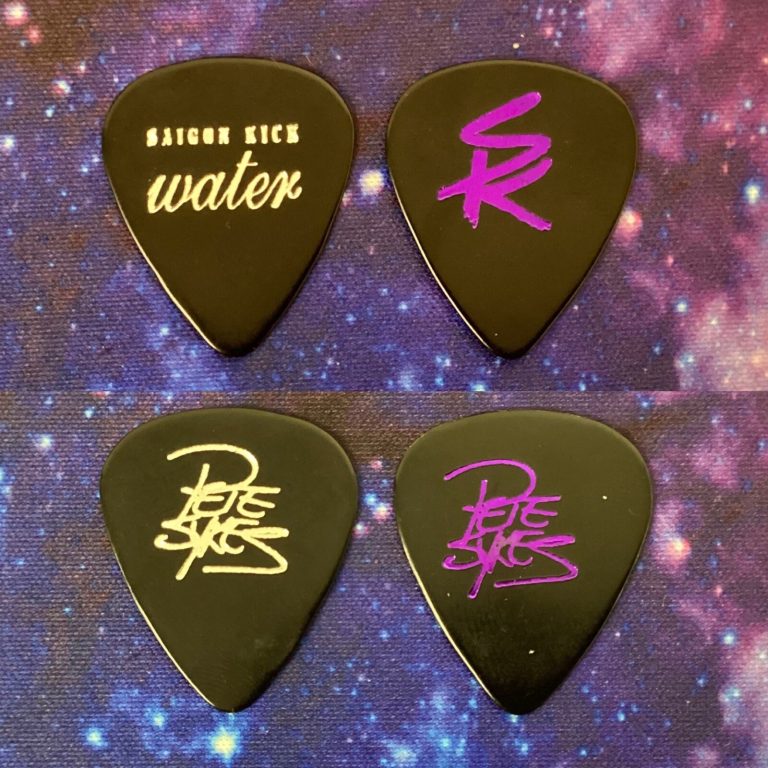 Saigon Kick Guitar Pick Lot of 2 Pete Sykes Sig Model 1993 Water Tour Brutality