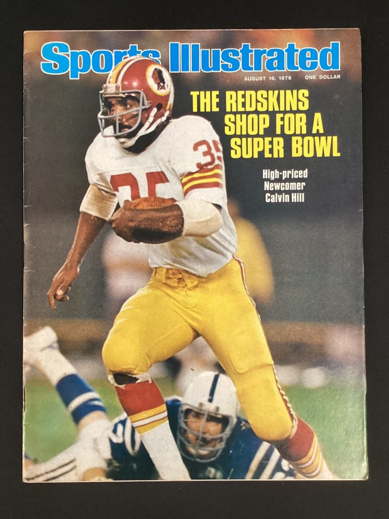 Calvin Hill Sports Illustrated 8/16/1976 No Label Football Redskins Magazine