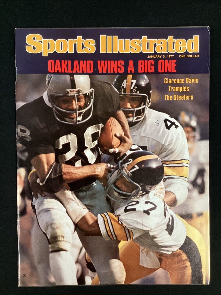 Clarence Davis Sports Illustrated 1/3/1977 No Label Football Raiders Magazine