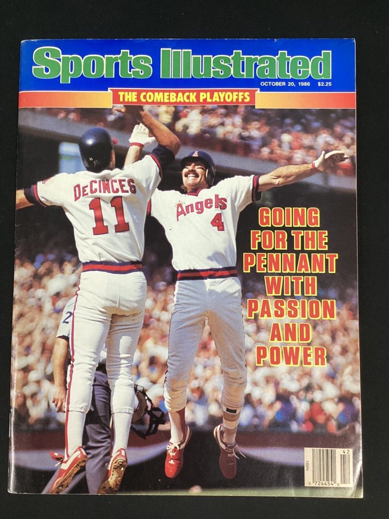 Doug DeCinces Sports Illustrated 10/20/1986 No Label Baseball Angels Magazine