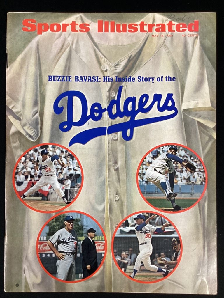 Sandy Koufax Drysdale Sports Illustrated 5/15/1967 No Label Baseball Dodgers Mag