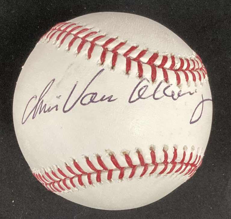 Chris Van Allsburg Signed Baseball OMLB Author Polar Express Jumanji Autograph