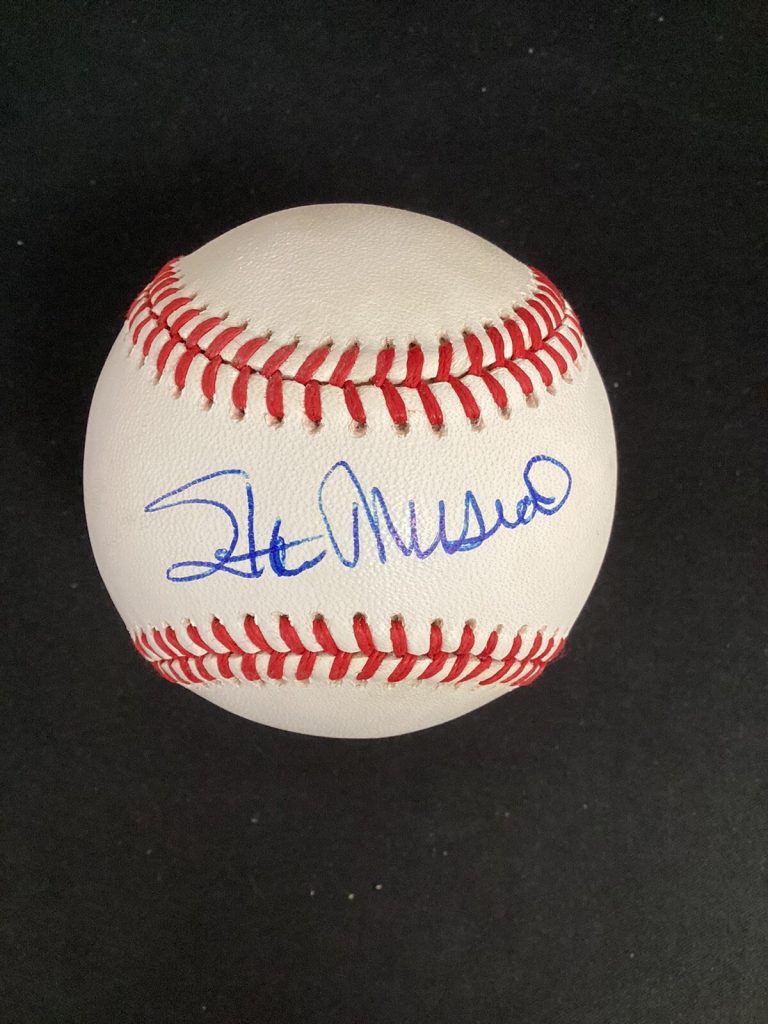 Stan Musial Signed Baseball Bart Giamatti Cardinals HOF 3000 Hit Autograph JSA