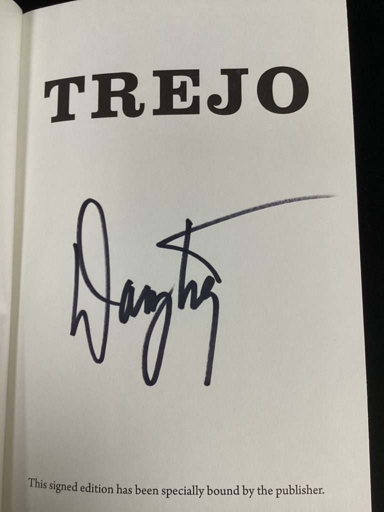 Danny Trejo Signed Book Trejo HCB Actor Heat Con Air BubbleBoy Autograph PSA/DNA