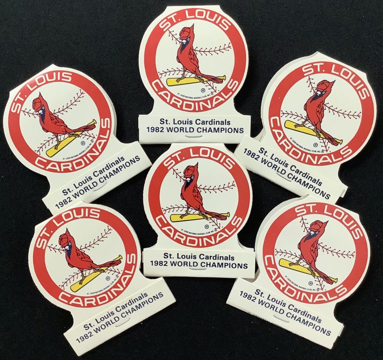 St. Louis Cardinals Match Books Lot of 7 Unused Matches 1982 World Series Champs