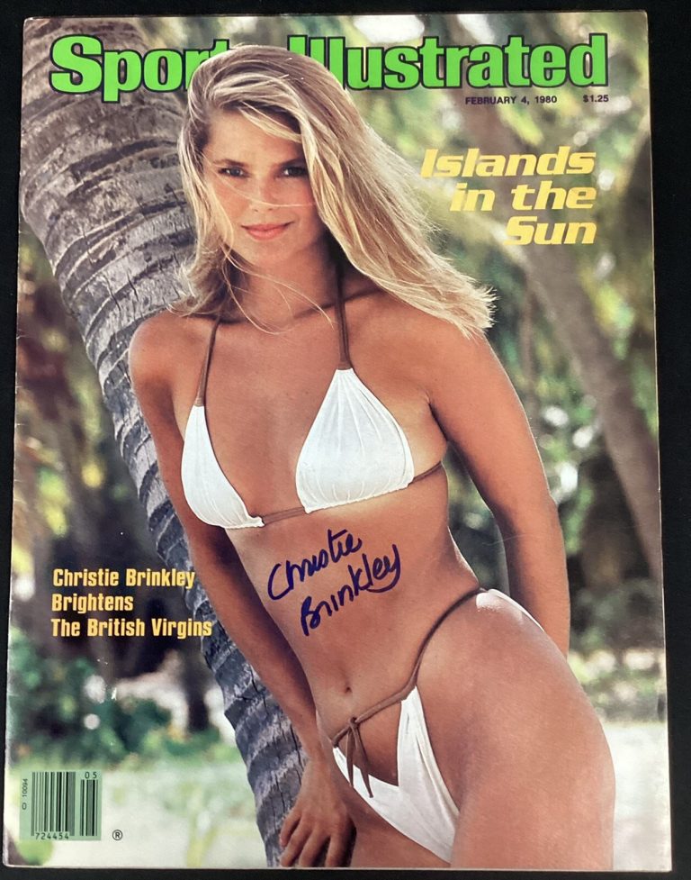 Christie Brinkley Signed Sports Illustrated 2/4/80 Swimsuit Model Auto PSA/DNA
