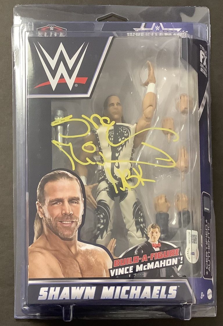 Shawn Michaels Signed HBK Elite Action Figure Autograph Beckett 2021 BAS WWF WWE
