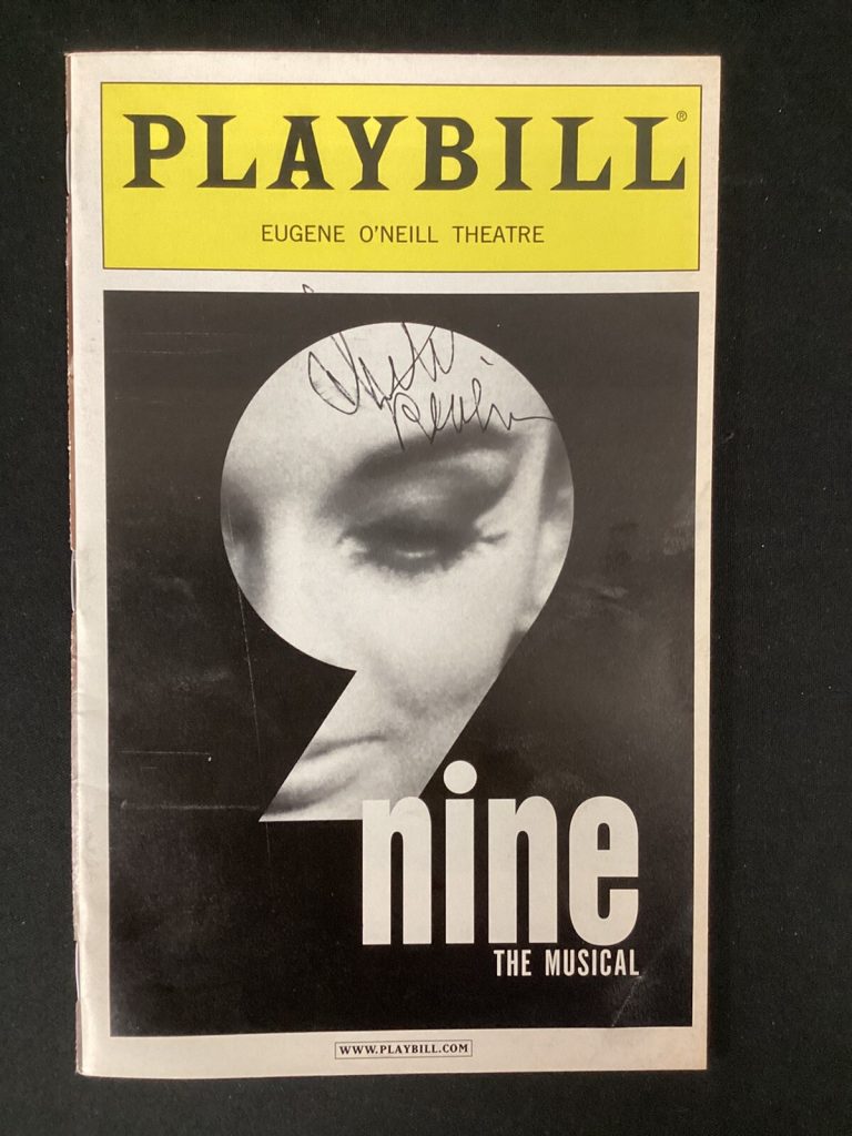 Chita Rivera Signed Playbill Nine The Musical Broadway Autograph Tony Award TPG