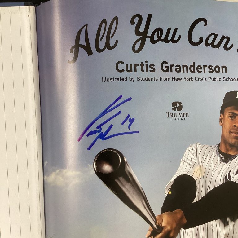 Curtis Granderson Signed Book All You Can Be Baseball NY Yankees Autograph TPG