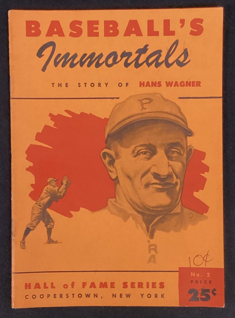 1961 Baseball Immortals The Story Of Hans Wagner HOF Series Pittsburg Pirates