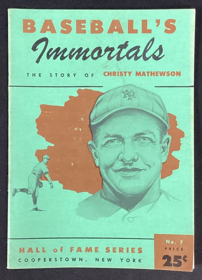 1961 Baseball Immortals The Story Of Christy Mathewson HOF Series NY Giants