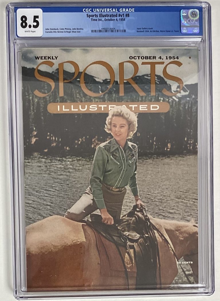 Sports Illustrated October 4 1954 Joyce Sellers Horse Riding CGC 8.5 Newsstand