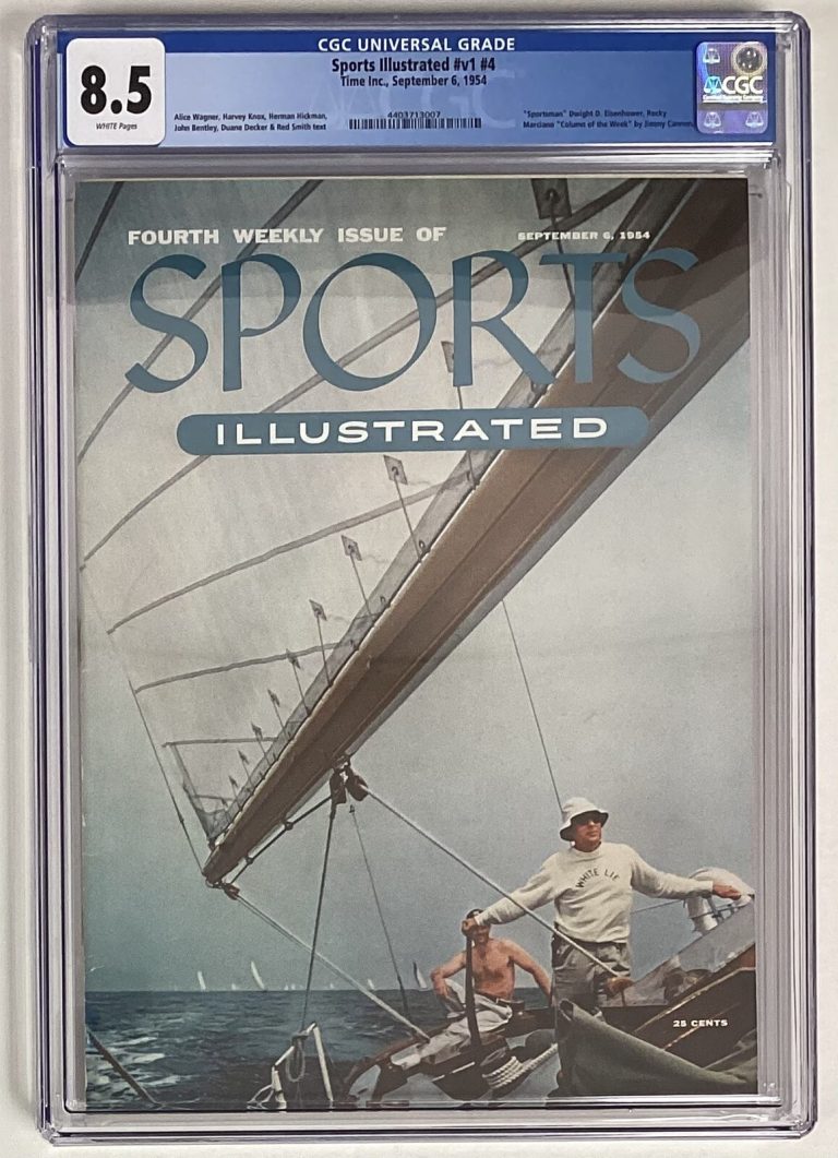 Sports Illustrated September 6 1954 Dwight Eisenhower Sailing CGC 8.5 Newsstand