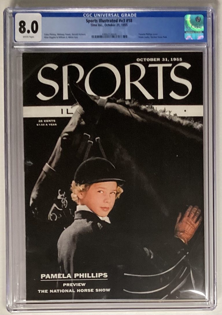 Sports Illustrated October 31 955 Pamela Phillips Horse Show CGC 8.0 Newsstand