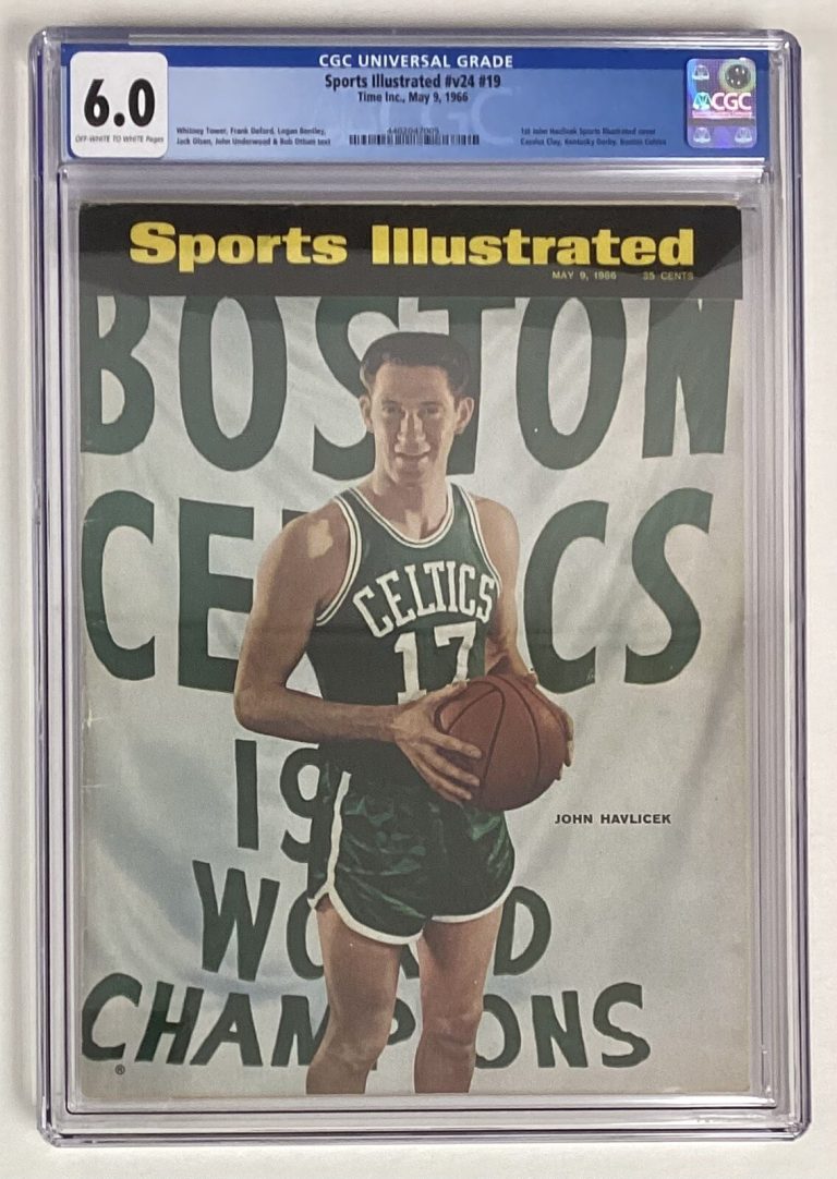 Sports Illustrated May 9 1966 John Havlicek Basketball CGC 6.0 Newsstand