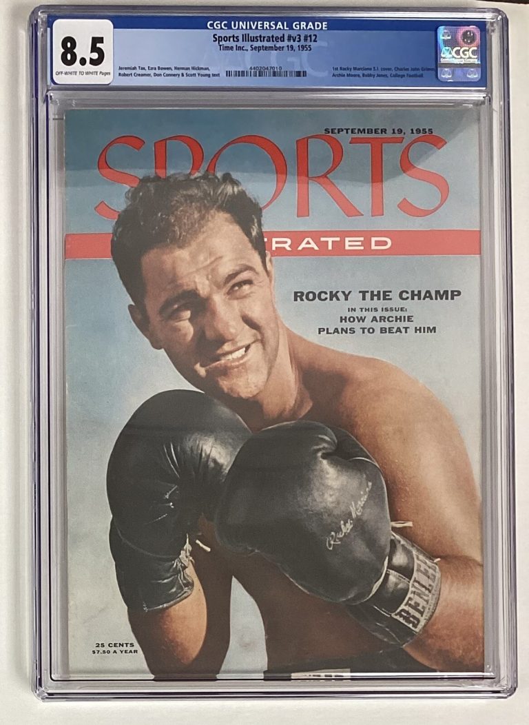 Sports Illustrated September 19 1955 Rocky Marciano Boxing CGC 8.5 Newsstand