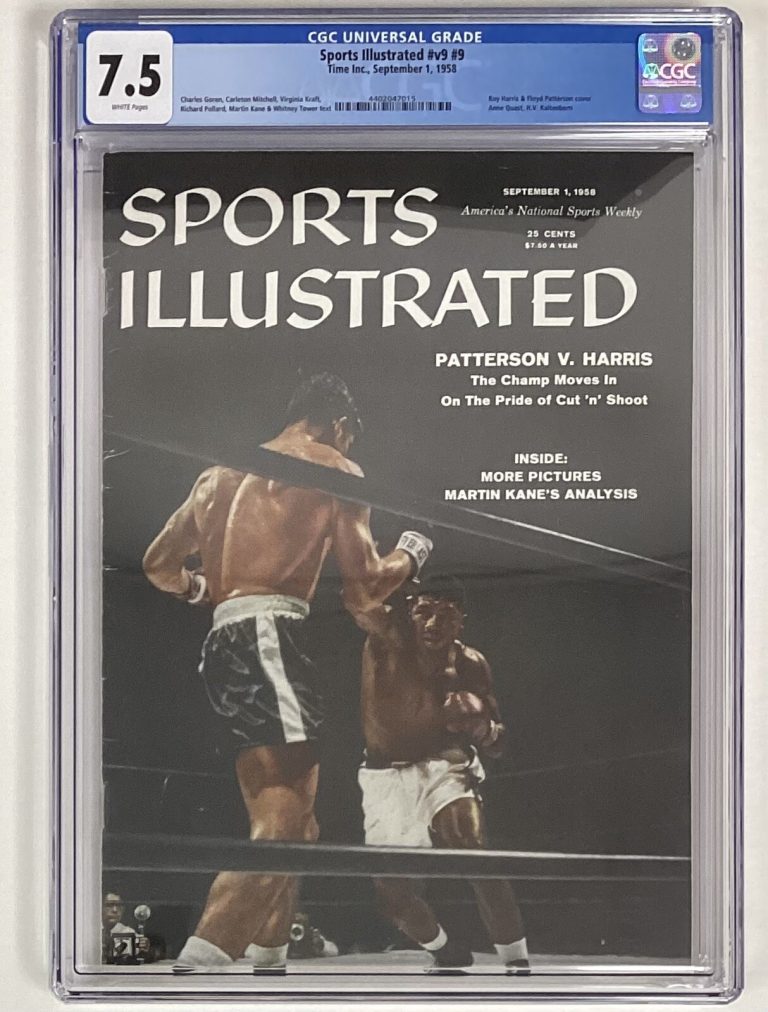Sports Illustrated September 1 1958 Floyd Patterson Boxing CGC 7.5 Newsstand