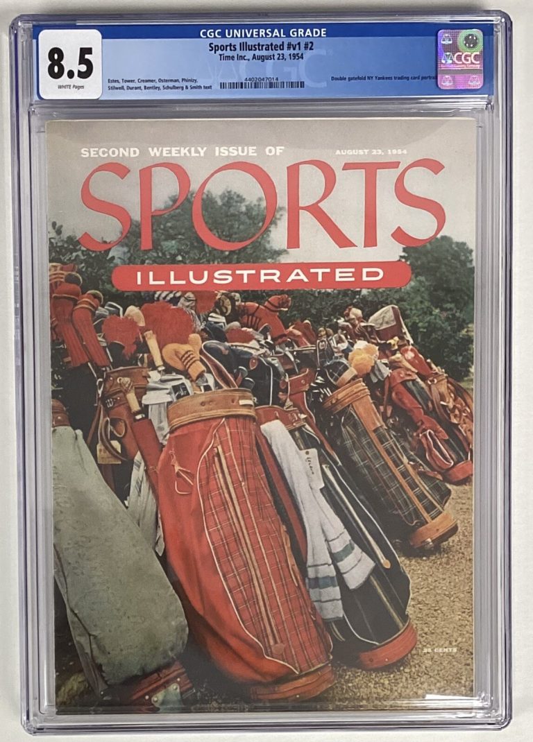 Sports Illustrated August 23 1954 Golf W Cards Masters CGC 8.5 Newsstand