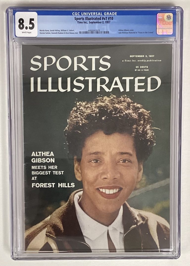 Sports Illustrated September 2 1957 Althea Gibson Tennis CGC 8.5 Newsstand