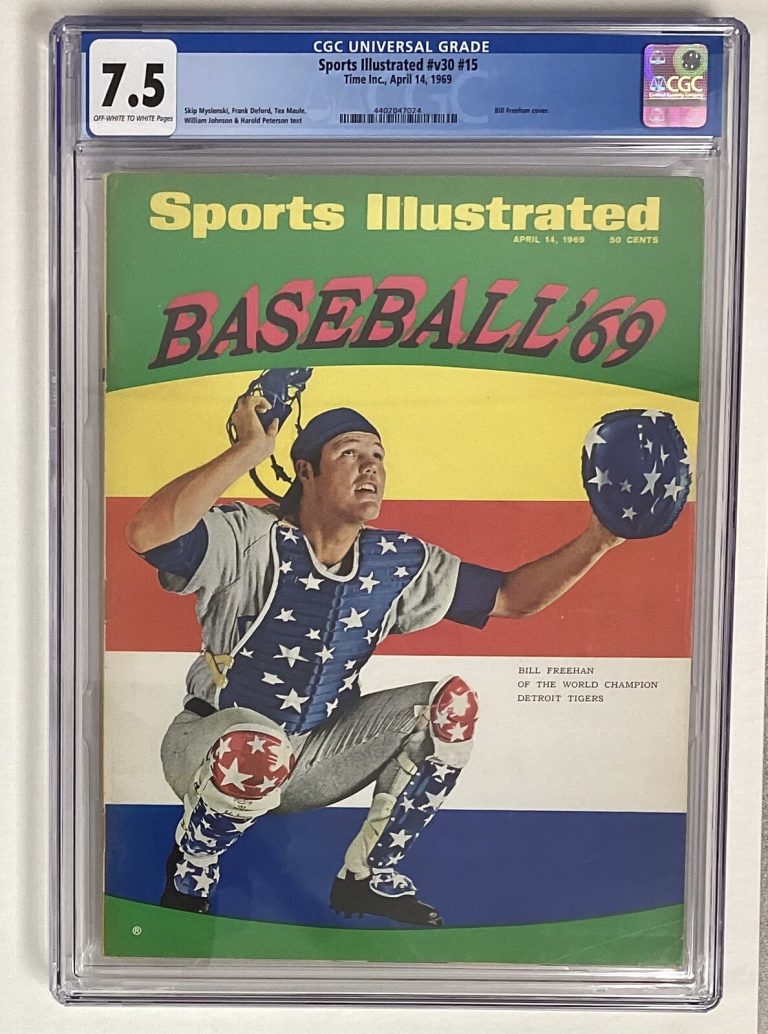 Sports Illustrated April 14 1969 Bill Freehan Baseball CGC 7.5 Newsstand
