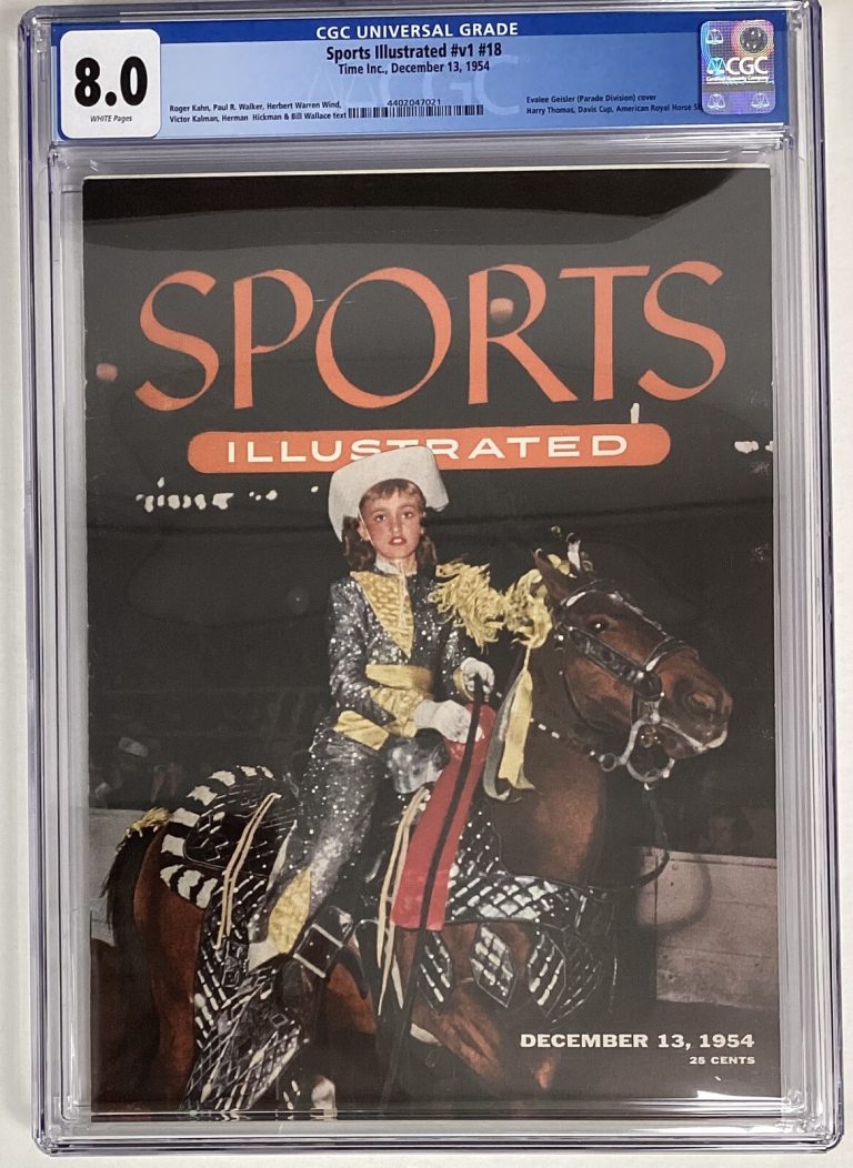 Sports Illustrated December 13 1954 Evalee Geisler Horse CGC 7.5 Newsstand